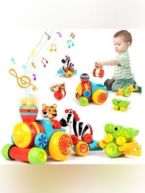 New Marstone Forest Toy Train Set for Toddlers 12-24mos